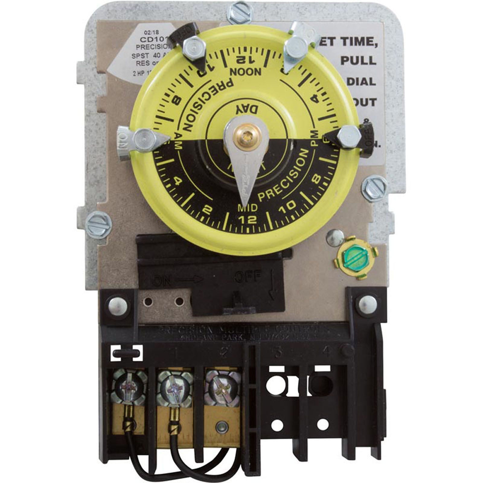 Timer Mechanism, PM Controls, Paragon Repl, 120v, SPST, 24hr