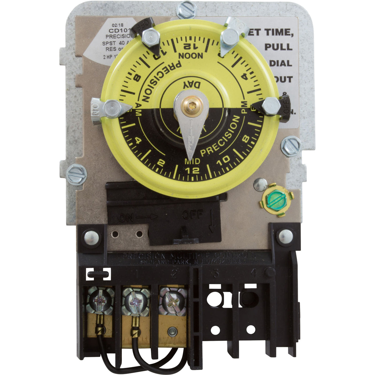 Timer Mechanism, PM Controls, Intermatic Repl, 120v, SPST, 24hr