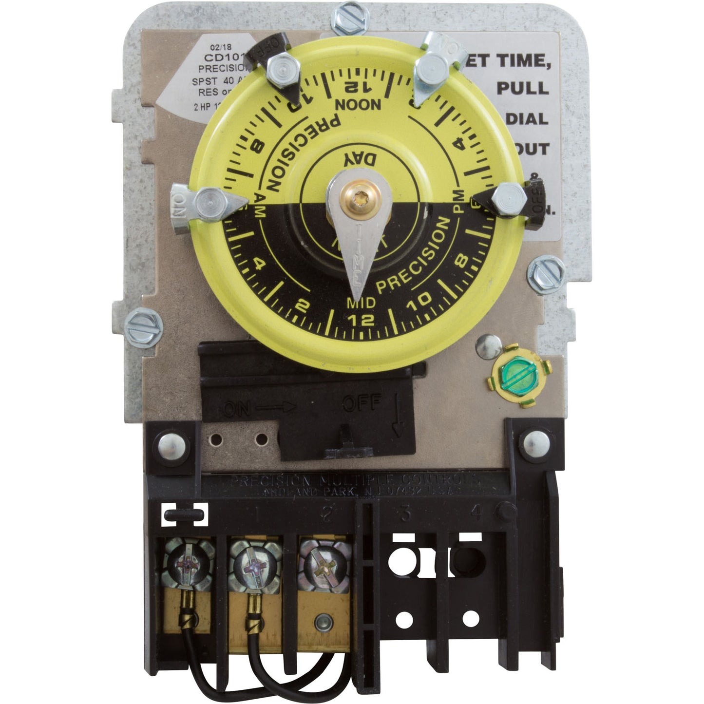 Timer Mechanism, PM Controls, Intermatic Repl, 120v, SPST, 24hr