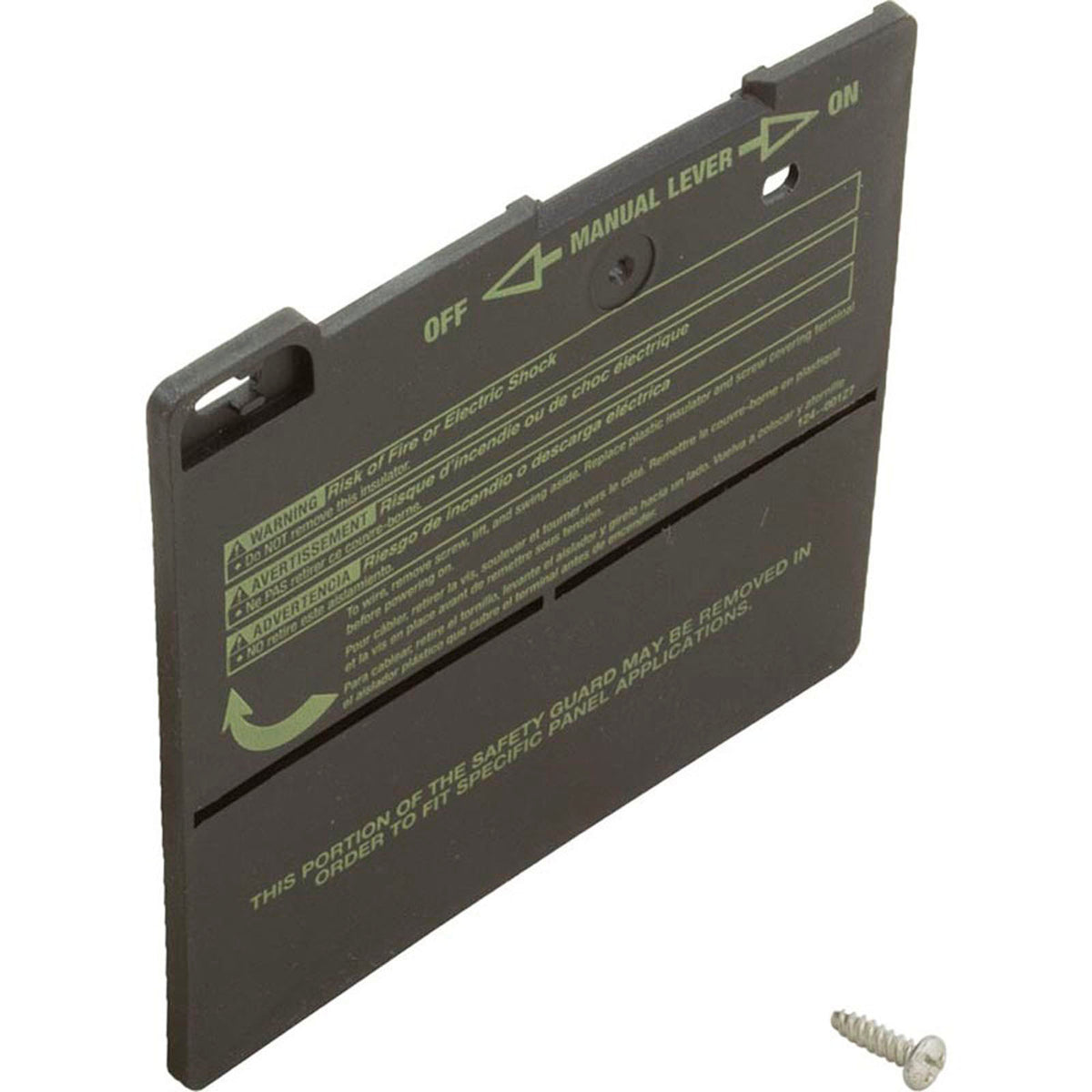 Timer Insulator Protector, Intermatic T100 Series, Blk, Qty 10