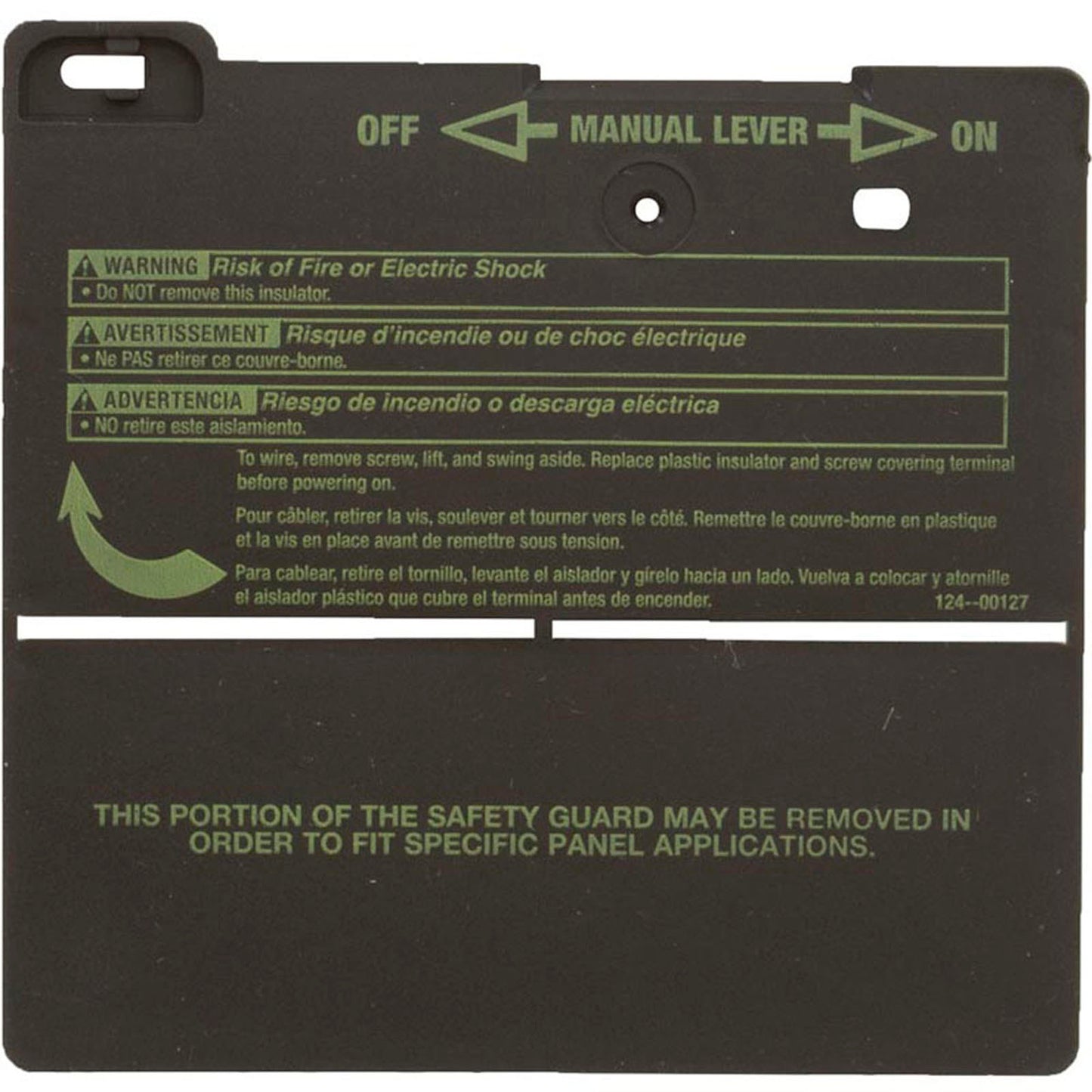 Protector de aislador de temporizador, serie Intermatic T100, negro, cantidad 10