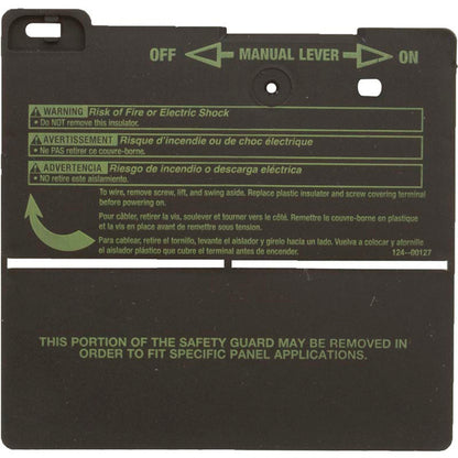 Protector de aislador de temporizador, serie Intermatic T100, negro, cantidad 10