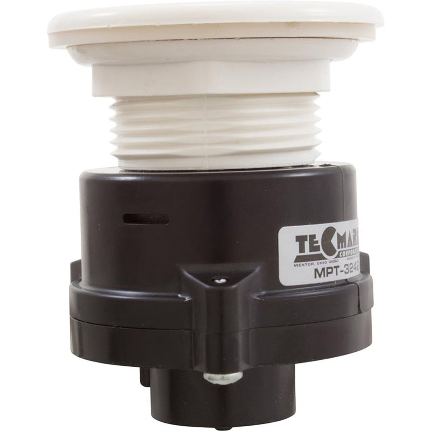Bouton d'air, TDI 3242, encastré, 1-5/8"hs, 2-9/16"fd, blanc