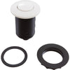 Air Button, Tecmark, Low Profile, 1-1/4 Hole Size, White