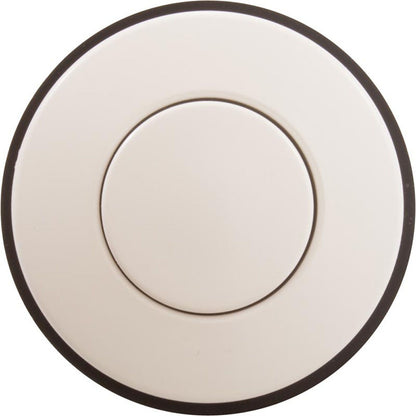 Air Button, Tecmark, Low Profile, 1-1/4 Hole Size, White