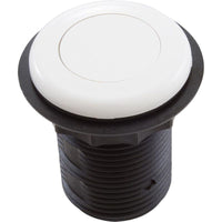 Air Button, TDI 3428, Low Prof, 1-1/4"hs, 1-5/8"fd, White