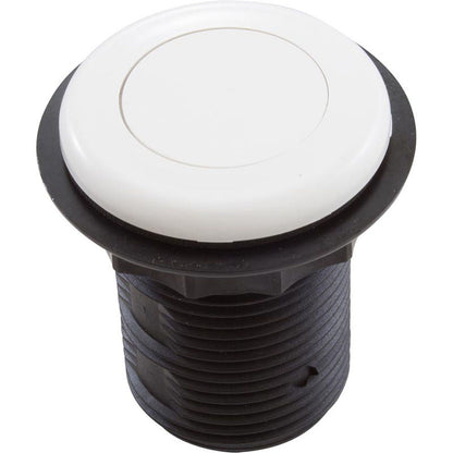 Air Button, TDI 3428, Low Prof, 1-1/4"hs, 1-5/8"fd, White