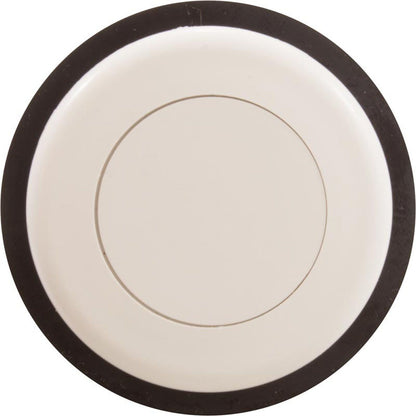 Air Button, TDI 3428, Low Prof, 1-1/4"hs, 1-5/8"fd, White