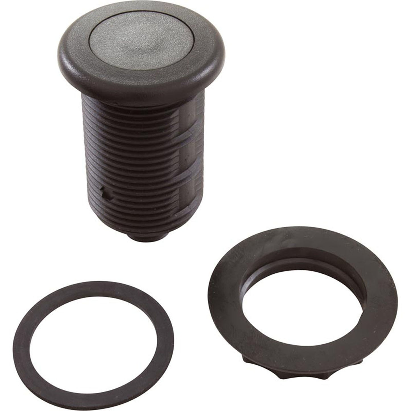 Air Button, TDI 3428, Low Prof, 1-1/4"hs, 1-5/8"fd, Black