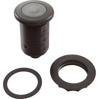 Air Button, TDI 3428, Low Prof, 1-1/4"hs, 1-5/8"fd, Black