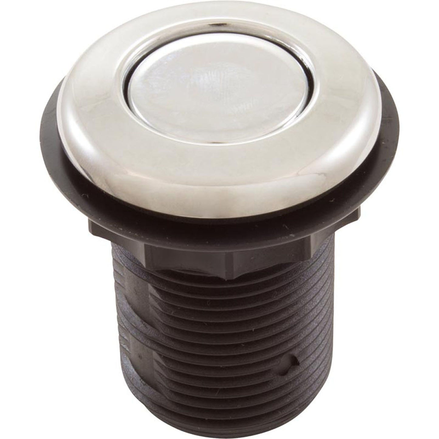 Air Button, TDI 3428, Low Prof, 1-1/4"hs, 1-5/8"fd, Chrome