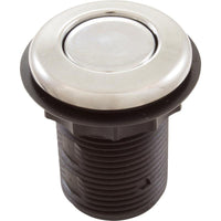 Air Button, TDI 3428, Low Prof, 1-1/4"hs, 1-5/8"fd, Chrome