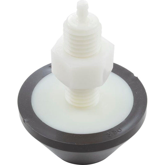 Air Button, Tecmark, Raised Cone, 7/8"hs, 2-3/4"fd, Brown