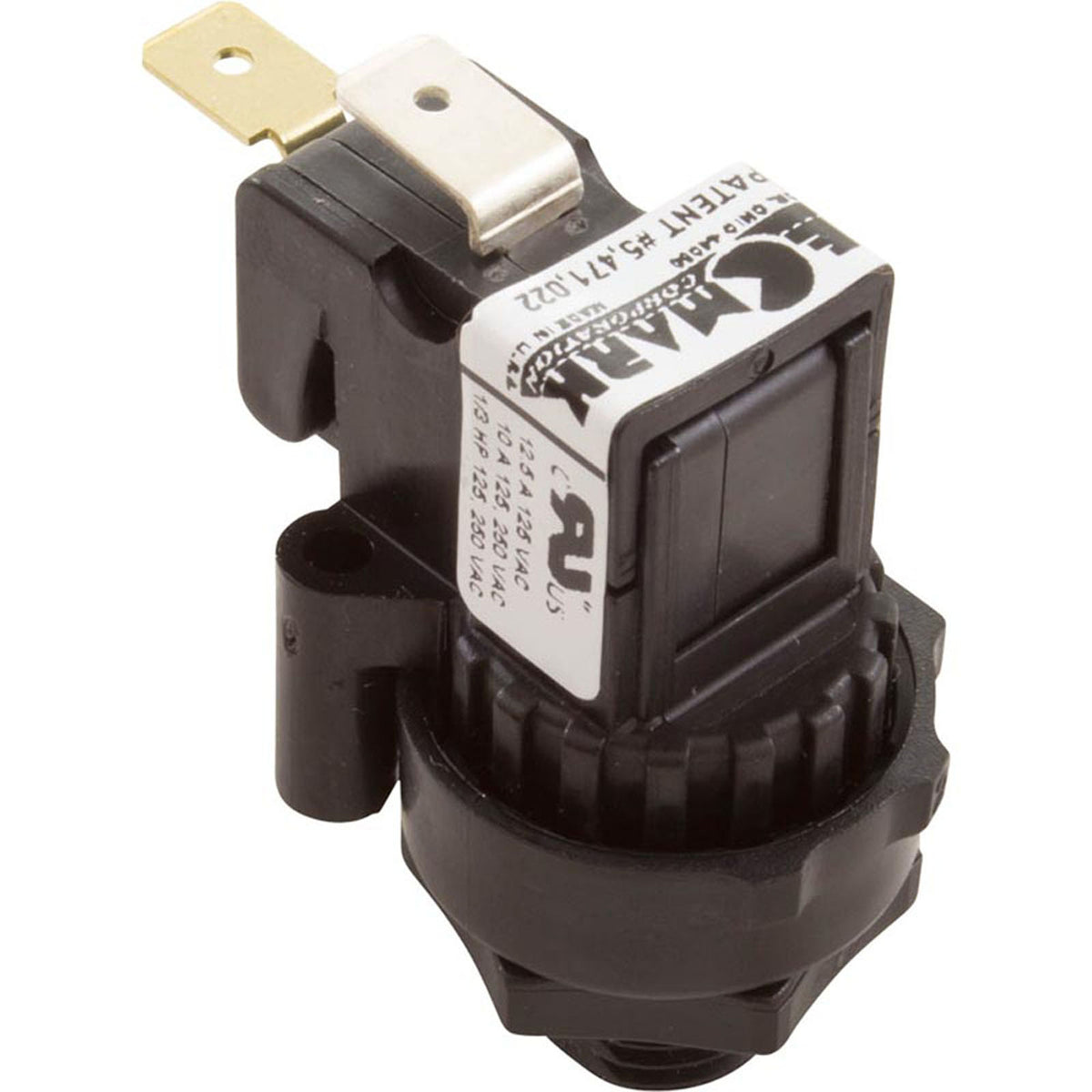 Air Switch, Tecmark, TBS304, SPNO, 10A, Threaded, Momentary