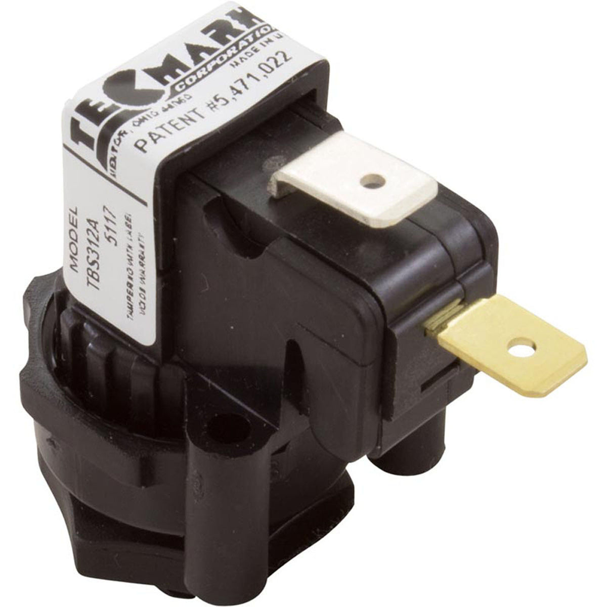 Air Switch, Tecmark, TBS 312, SPNO, 3A, thd, mom