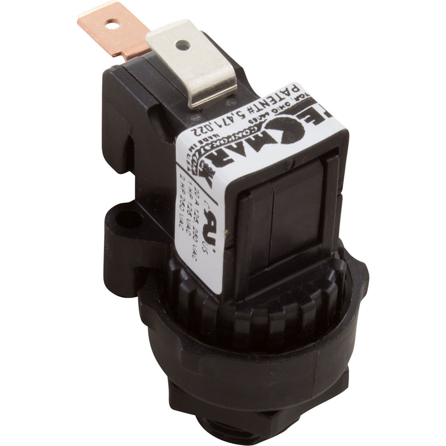 Air Switch, Tecmark, TBS 339, SPNO, 25A, thd, latch