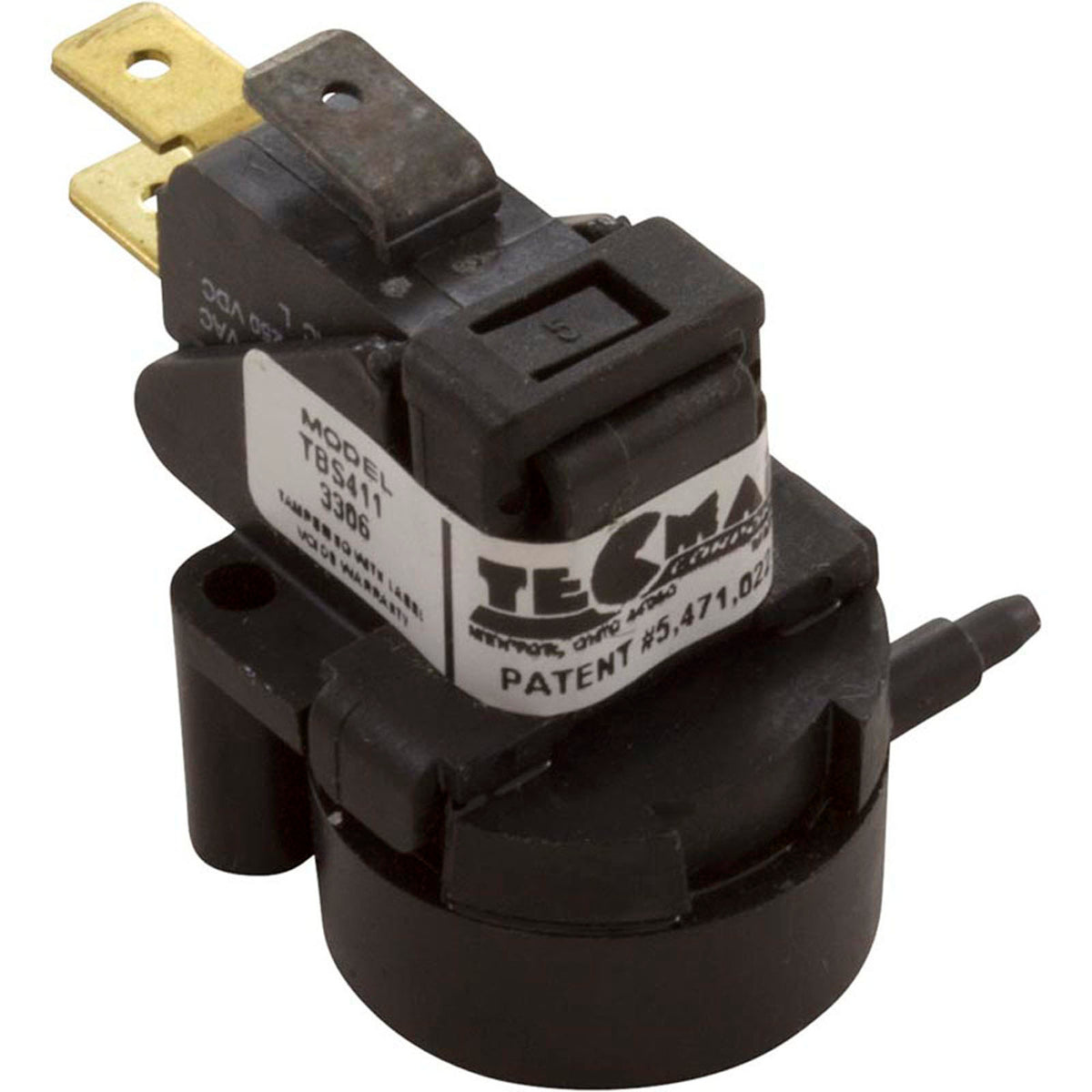 Air Switch, Tecmark, SPDT, 10 Amp, Latching, Side Spout