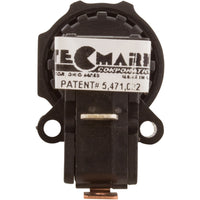 Air Switch, Tecmark, SPNO, 25 Amp, Latching, Center Spout