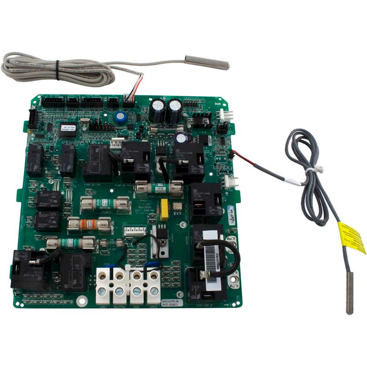 PCB, Gecko, MSPA-1 thru MSPA-4, with Transformer, Sensors