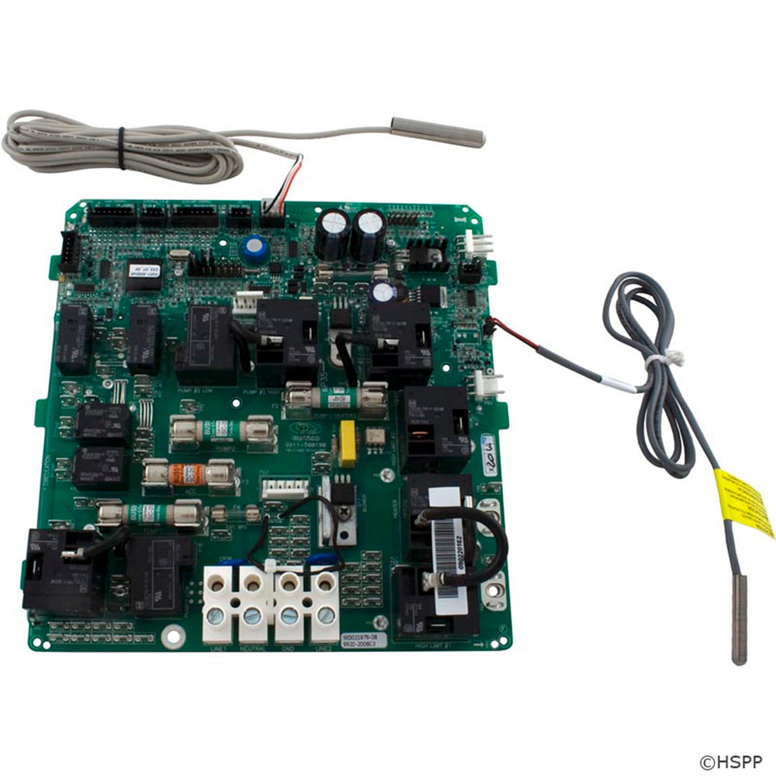 PCB, Gecko, MSPA-1 thru MSPA-4, with Transformer, Sensors
