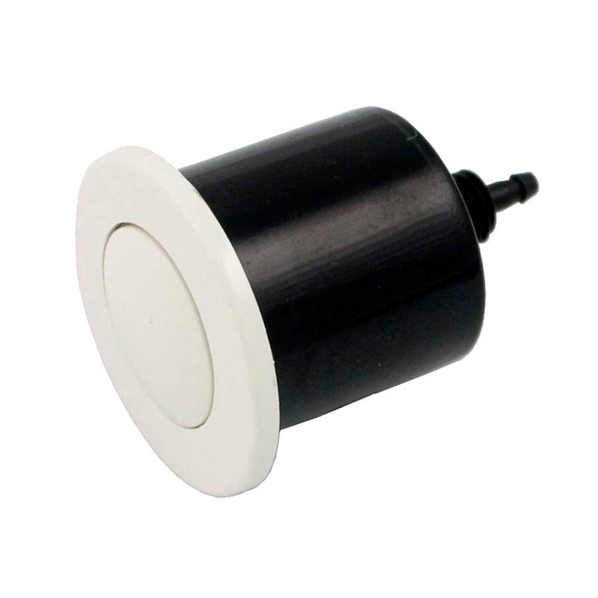 Air Button, Herga, Microbore, White