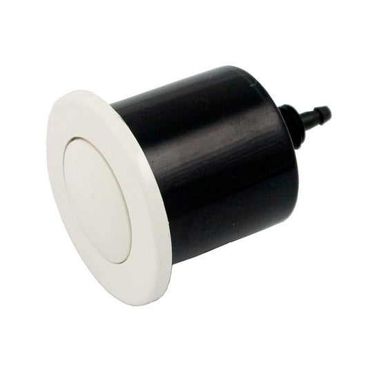 Air Button, Herga, Microbore, White