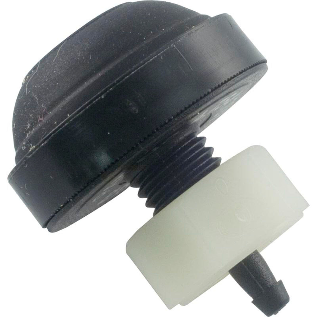 Air Microbellow, Herga, Raised Cone, 3/8"hs, 3/4"fd, Black