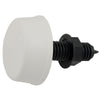 Air Button, Herga, Mushroom, 13/16"hs, 2-1/4"fd, Thd, White