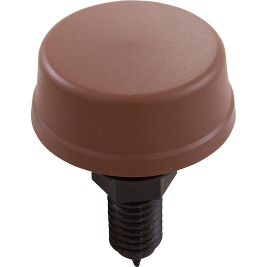 Air Button, Herga, Mushroom, 13/16"hs, 2-1/4"fd, Thd, Brown
