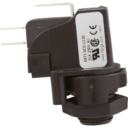 Air Switch, Herga, SPDT, momentary, Threaded Center Spout