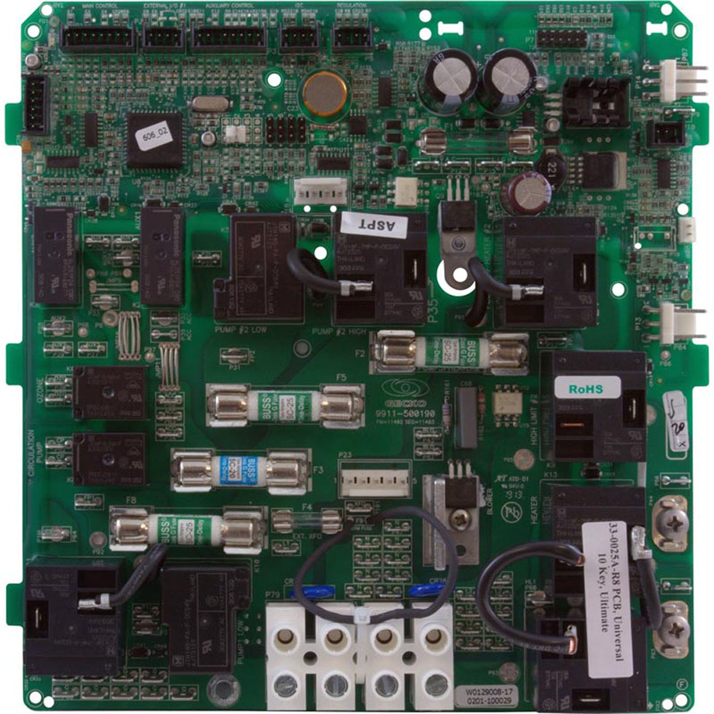 Kit de actualización de PCB, Hydro-Quip, MSPA a MP, con transformador y sensor