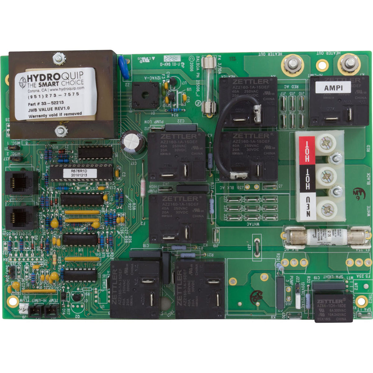 PCB, BWG-HQ, Jacuzzi Whirlpool Value System, R574, R576