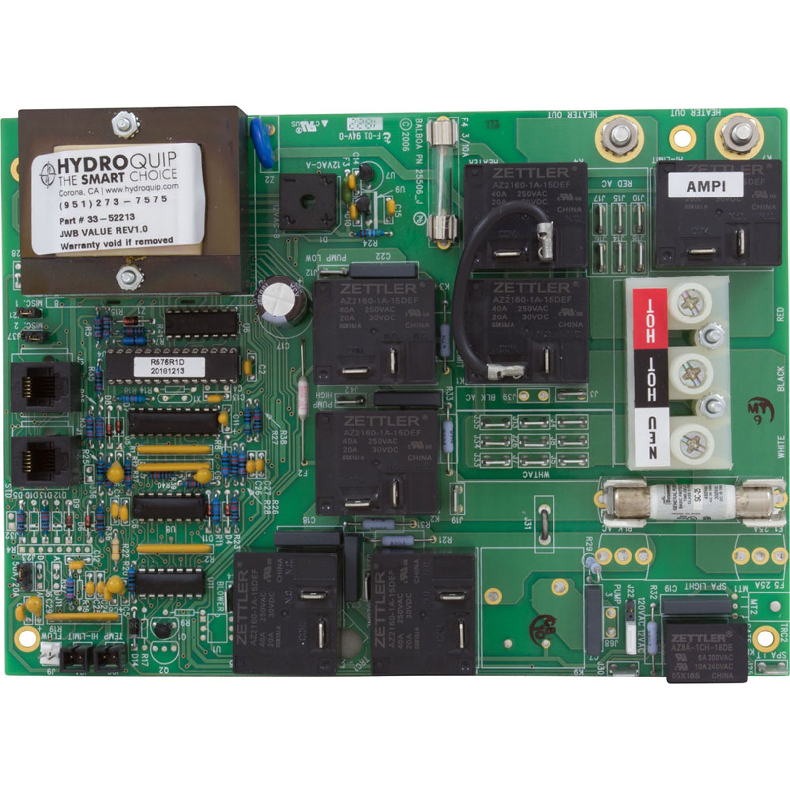 PCB, BWG-HQ, Jacuzzi Whirlpool Value System, R574, R576