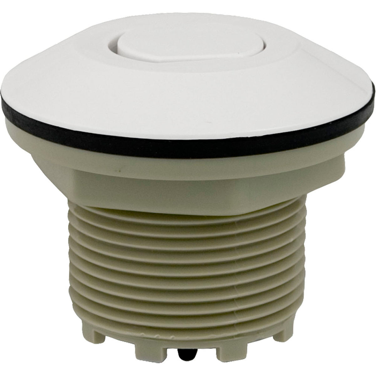Air Button, Presair, Flush, 1-3/4"hs, 2-5/8"fd, White