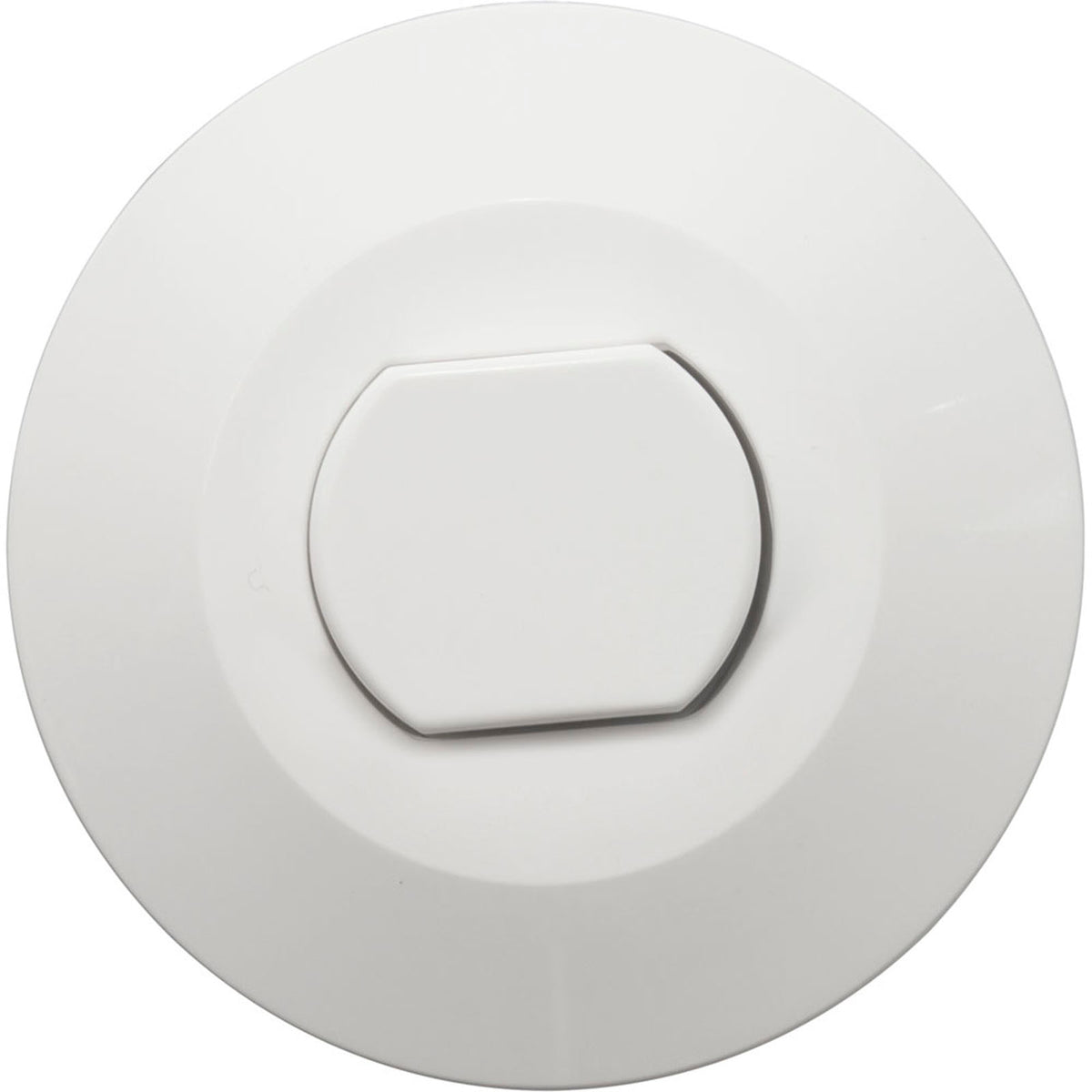 Air Button, Presair, Flush, 1-3/4"hs, 2-5/8"fd, White