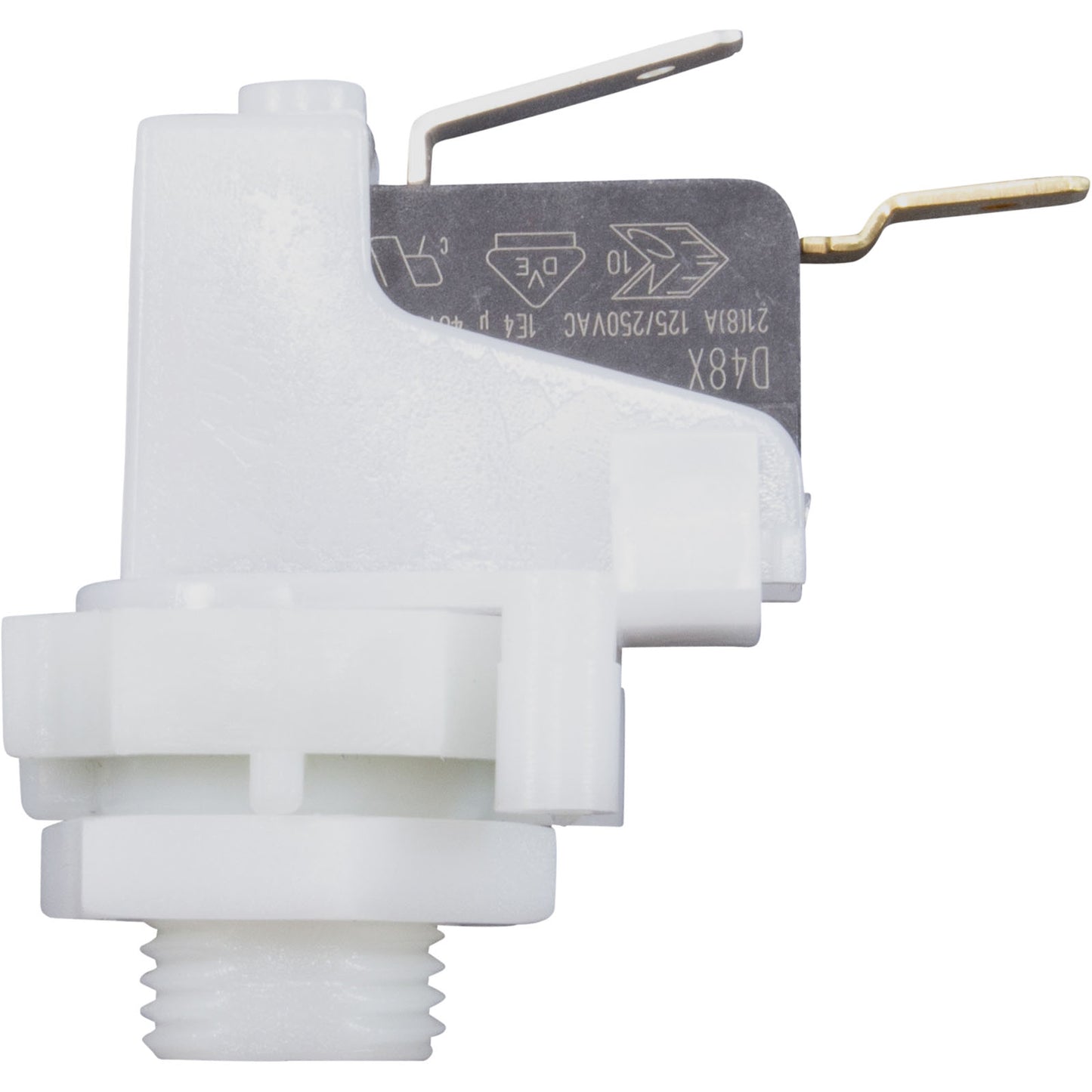 Air Switch, PresAir, SPST, 9/16" Center Spout, 21A, Momentary