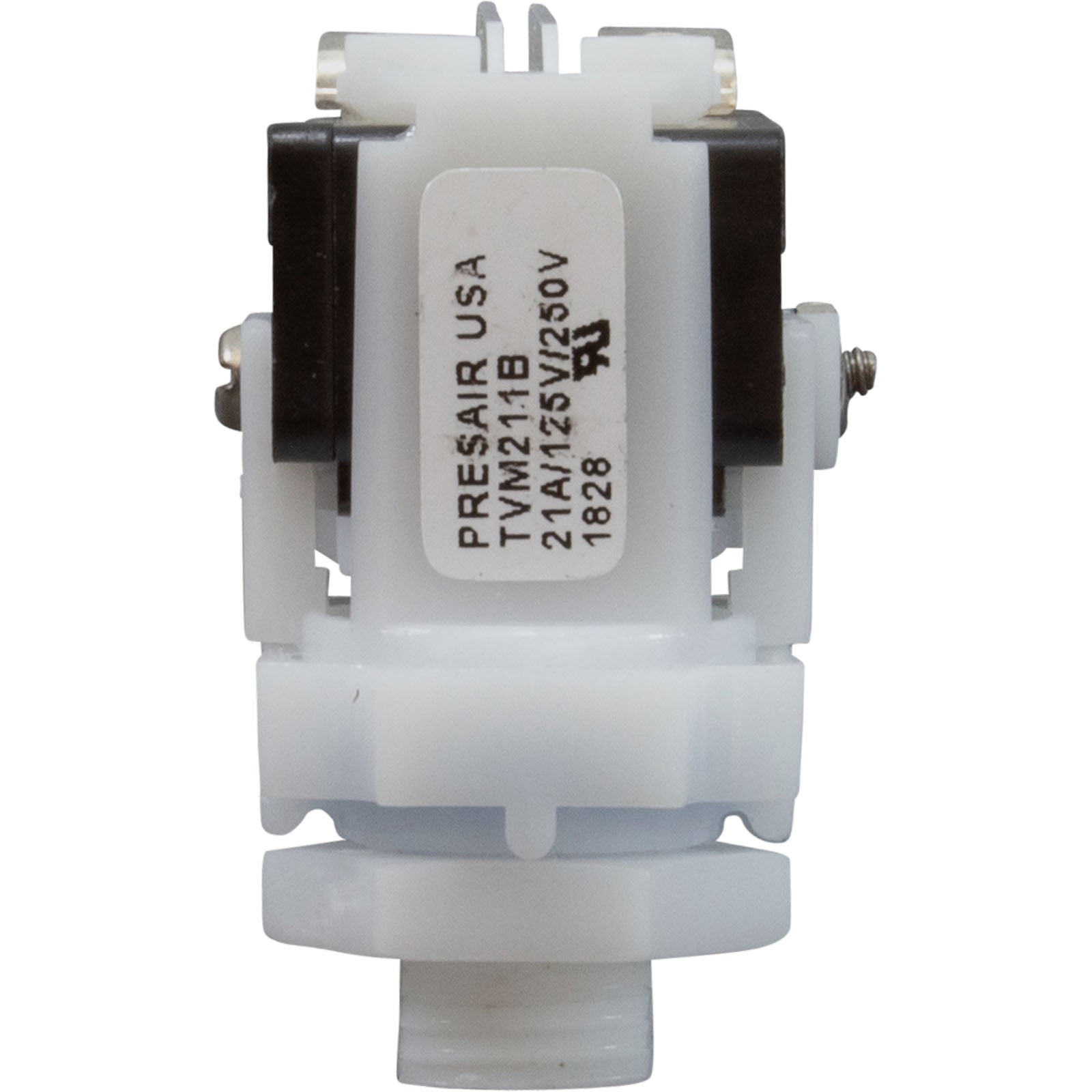 Air Switch, PresAir, DPDT, 9/16" Center Spout, 21A, Momentary