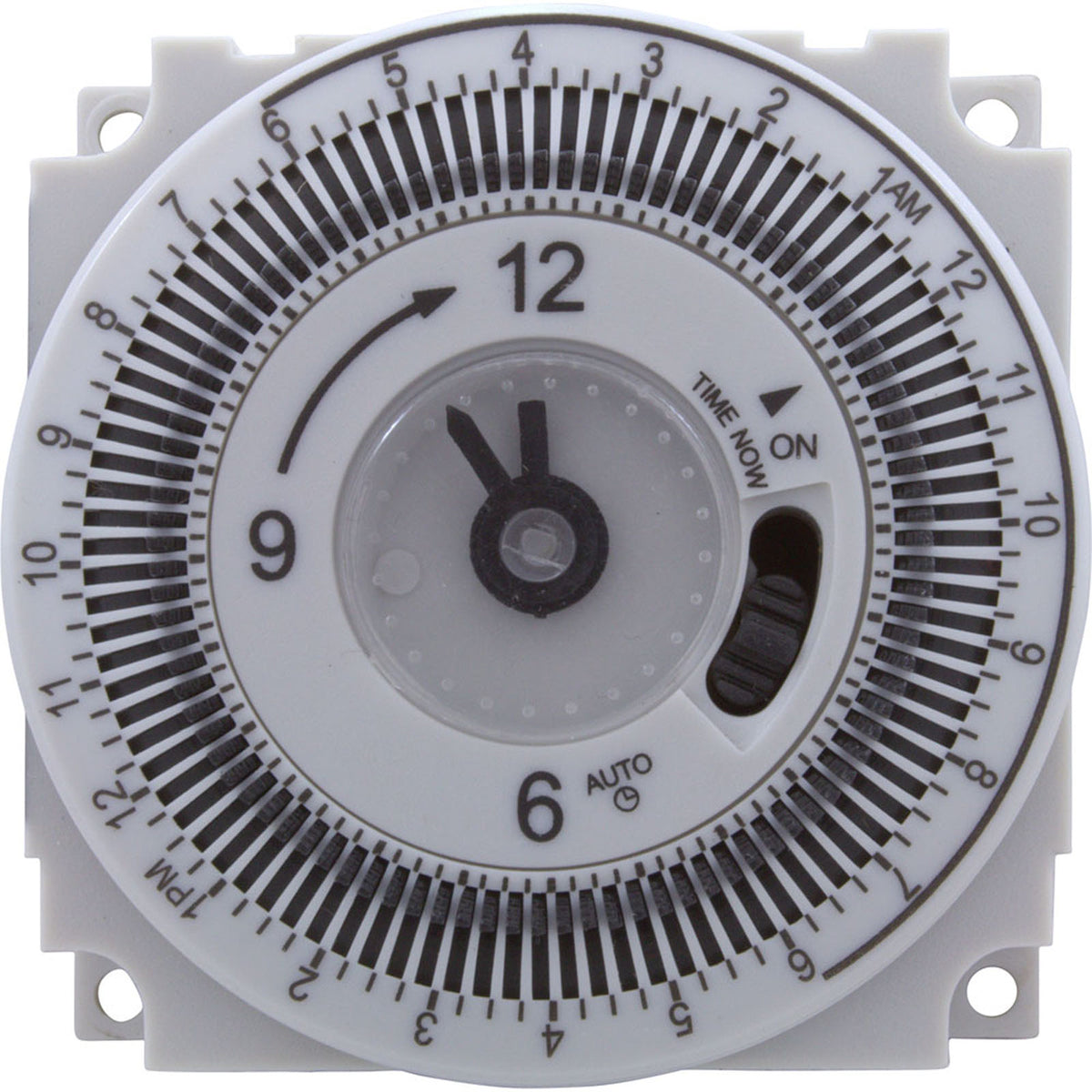 Timer, Grasslin Repl, SPDT, Panel Mount, 115v, w/override, 24hr