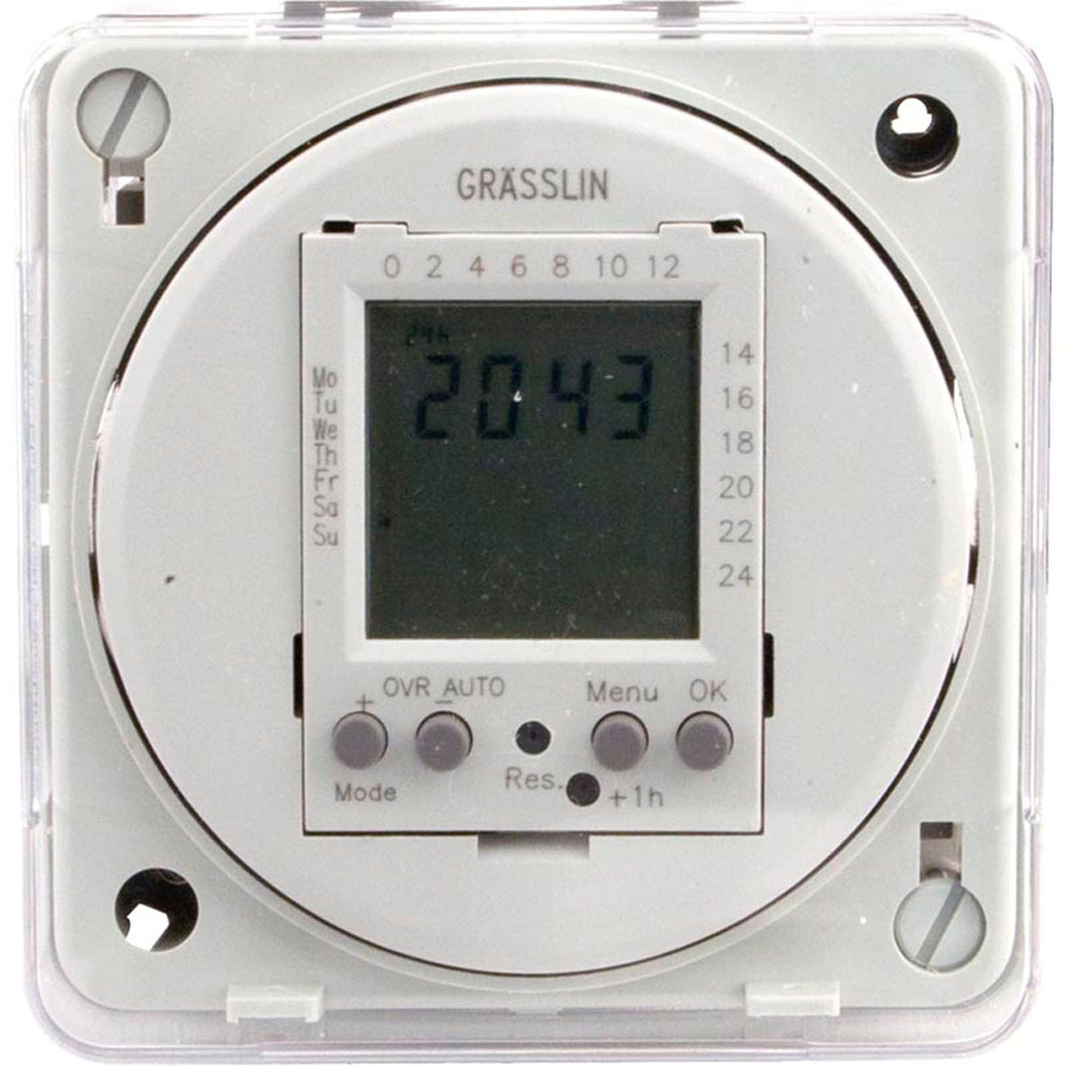 Timer, Grasslin, SPDT, Panel Mount, 115v, Digital, 24 Hour/7 Day