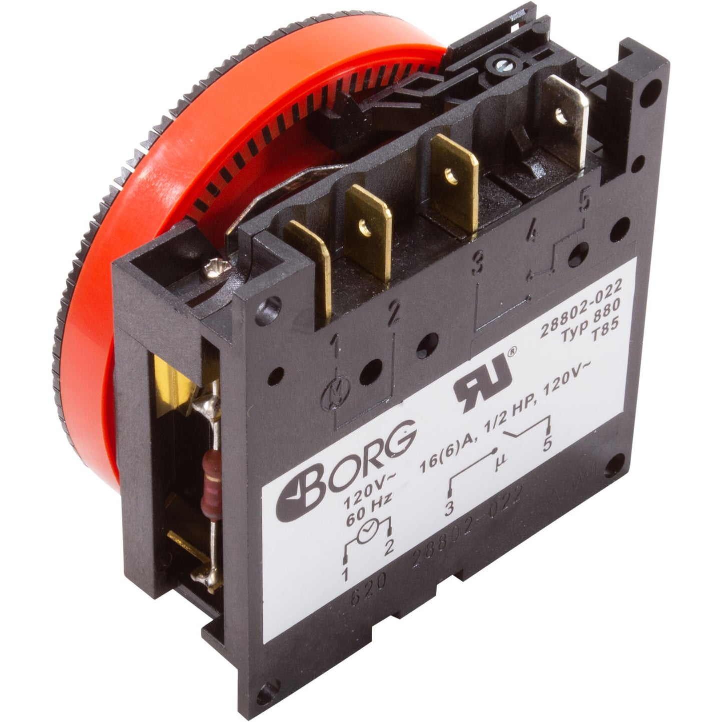 Temporizador, Diehl, SPST, montaje en panel, 115 V, 7 días