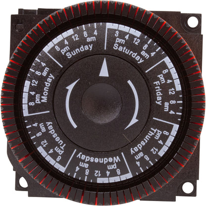 Temporizador, Diehl, SPST, montaje en panel, 115 V, 7 días
