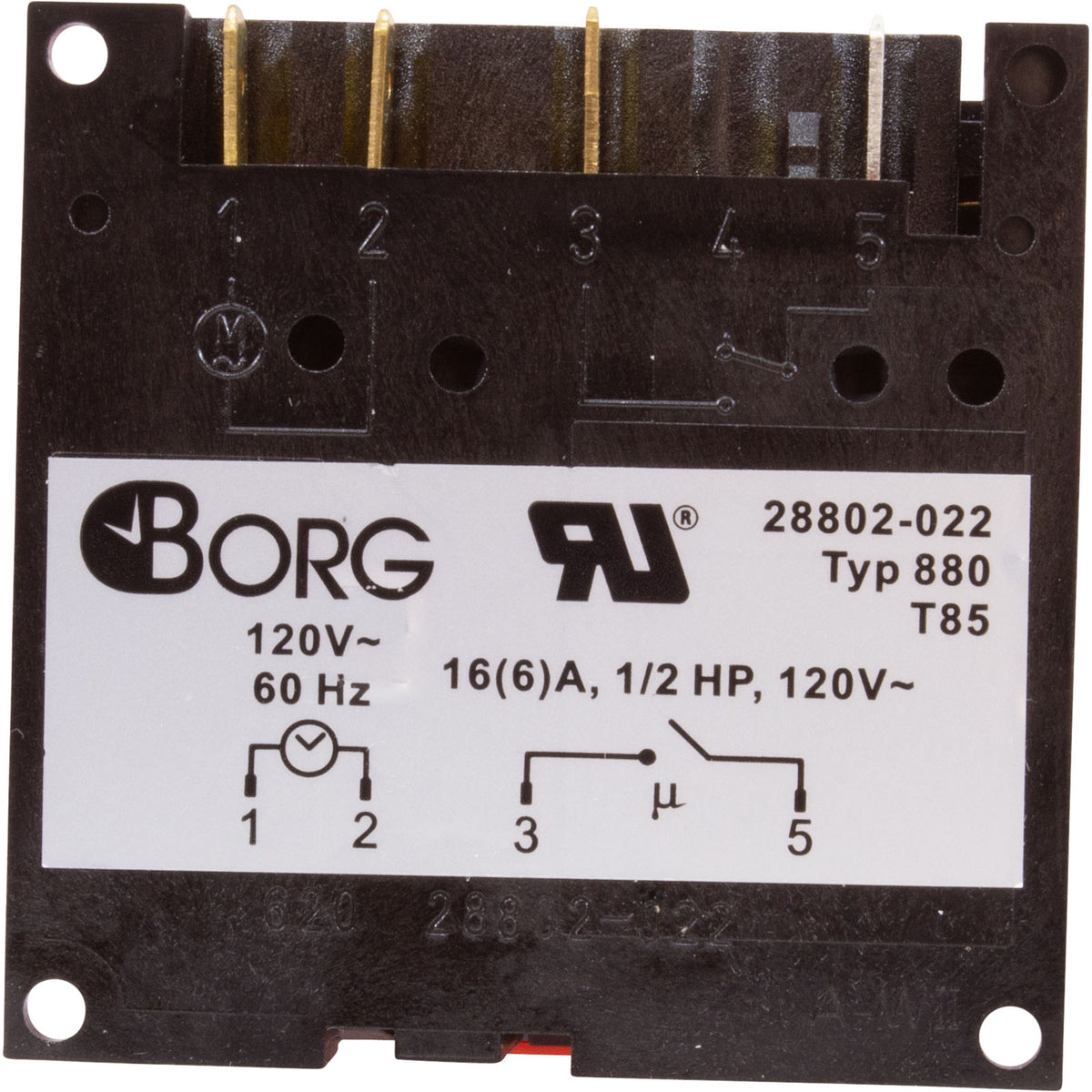 Timer, Diehl, SPST, Panel Mount, 115v, 7day