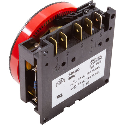 Timer, Diehl, SPST, Panel Mount, 24vac, 24hr