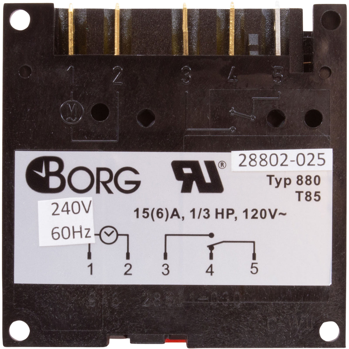 Timer, Diehl, SPDT, Panel Mount, 230v, 24hr