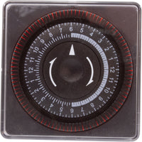 Timer, Diehl, SPST, Panel Mount, 115v, 20A, w/housing, 24hr