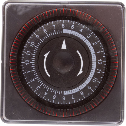 Temporizador, Diehl, SPST, montaje en panel, 115 V, 20 A, con carcasa, 24 horas