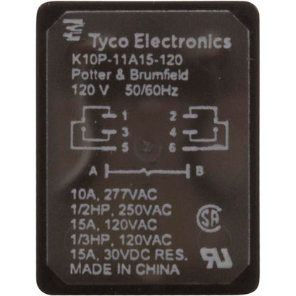 Relay, TE Connectivity, DPDT, 15A, 120v