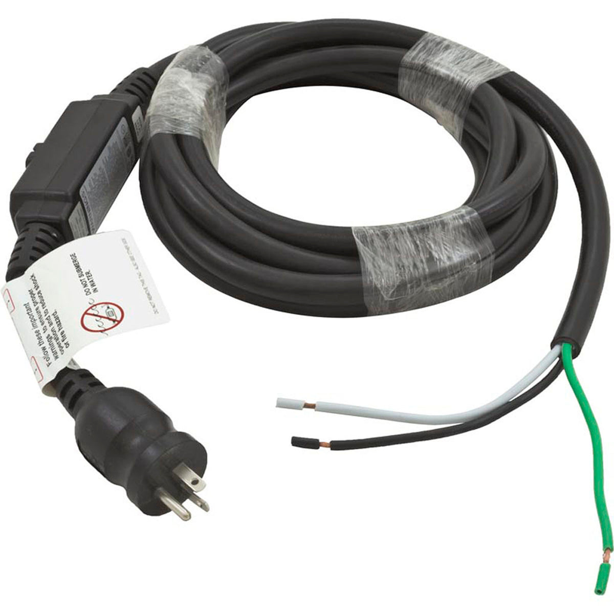 Power Cord, 20A, 15 foot, GFCI, for 115v Installs
