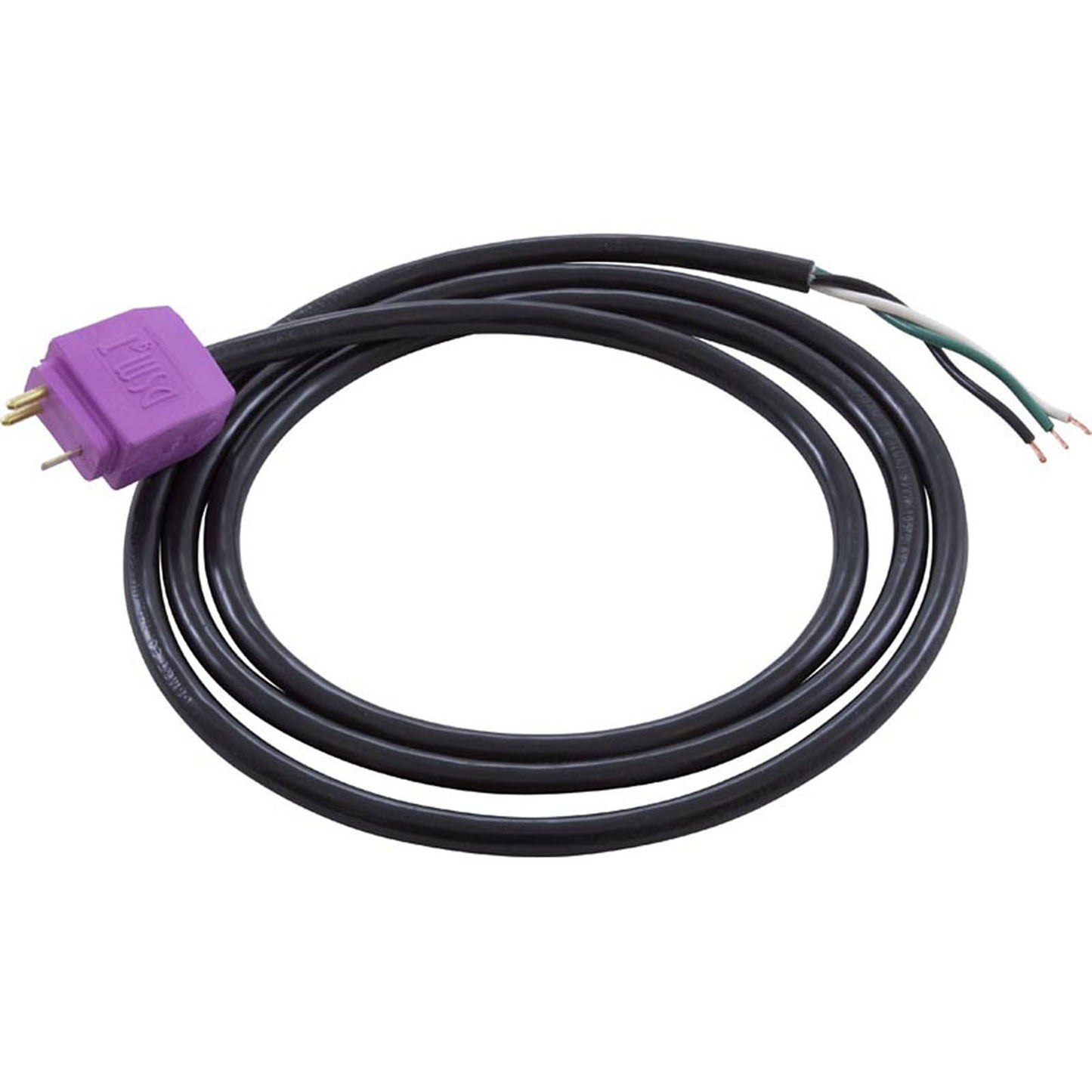Cable para accesorios conmutado, moldeado, 48", violeta claro, 18/3