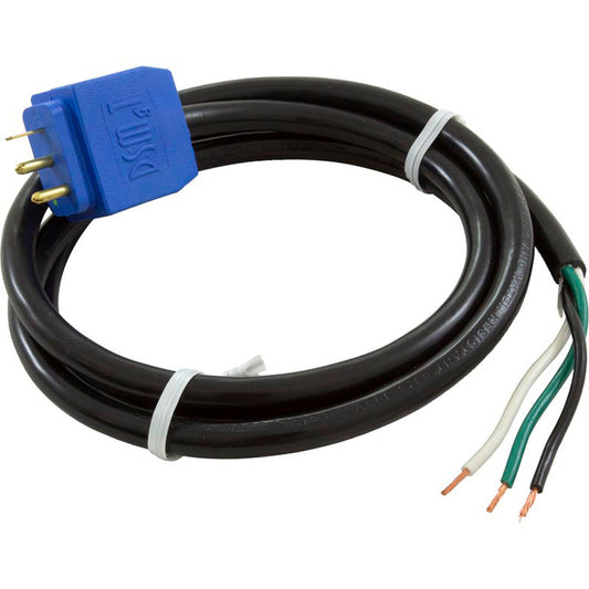 Cable de bomba de circulación, HQ, moldeado/iluminado, 48", 115 V-230 V, 10 A, azul